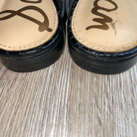 Sam Edelman Perri Slides Loafer Mule SZ 8.5 BLACK - Picture 5 of 7